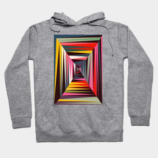 Retro Tunnel Hoodie by Beth Thompson Art